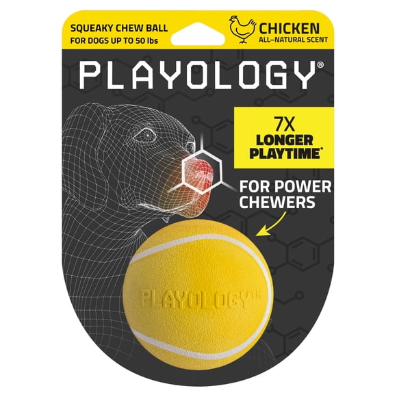 Pelota Masticable Squeaky Para Perros De Tamaño Mediano De Hasta 50 Libras