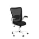 thumbnail image 4 of Silla de oficina ergonómica MUXX.STIL de malla con apoyabrazos abatibles, blanca, 4 of 9
