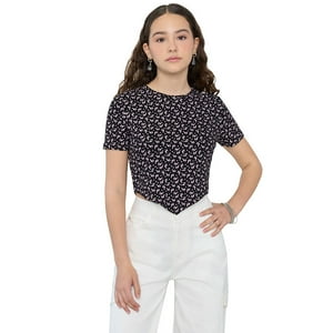 Polera Niña Teen Mc Full Negro Corona