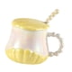 thumbnail image 1 of Taza De Té Creativa De Cerámica Con Tapa Para Adultos, Taza De Café Para Té, Leche, Agua, Color Amarillo, 1 of 3