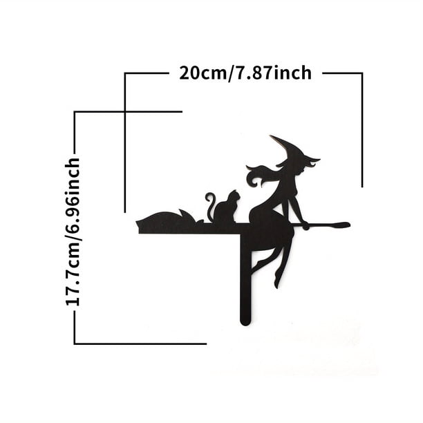 1pc, Spooky Halloween Door Frame Decoration - Witch Skull, Ghost, Pumpkin, Cat Hat - Perfect for Corner Decoration