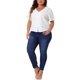 thumbnail image 2 of Agnes Orinda Blusa Casual de Verano con Botones, Manga Corta, Escote en V, Talla Grande para Mujeres, 4X Blanco, 2 of 6