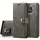 thumbnail image 1 of Premium Leather Magnetic Kickstand Shockproof Removable Flip Protective Cover Wallet Case For IPhone 14 13 12 Pro Xs Max XR, 1 of 3
