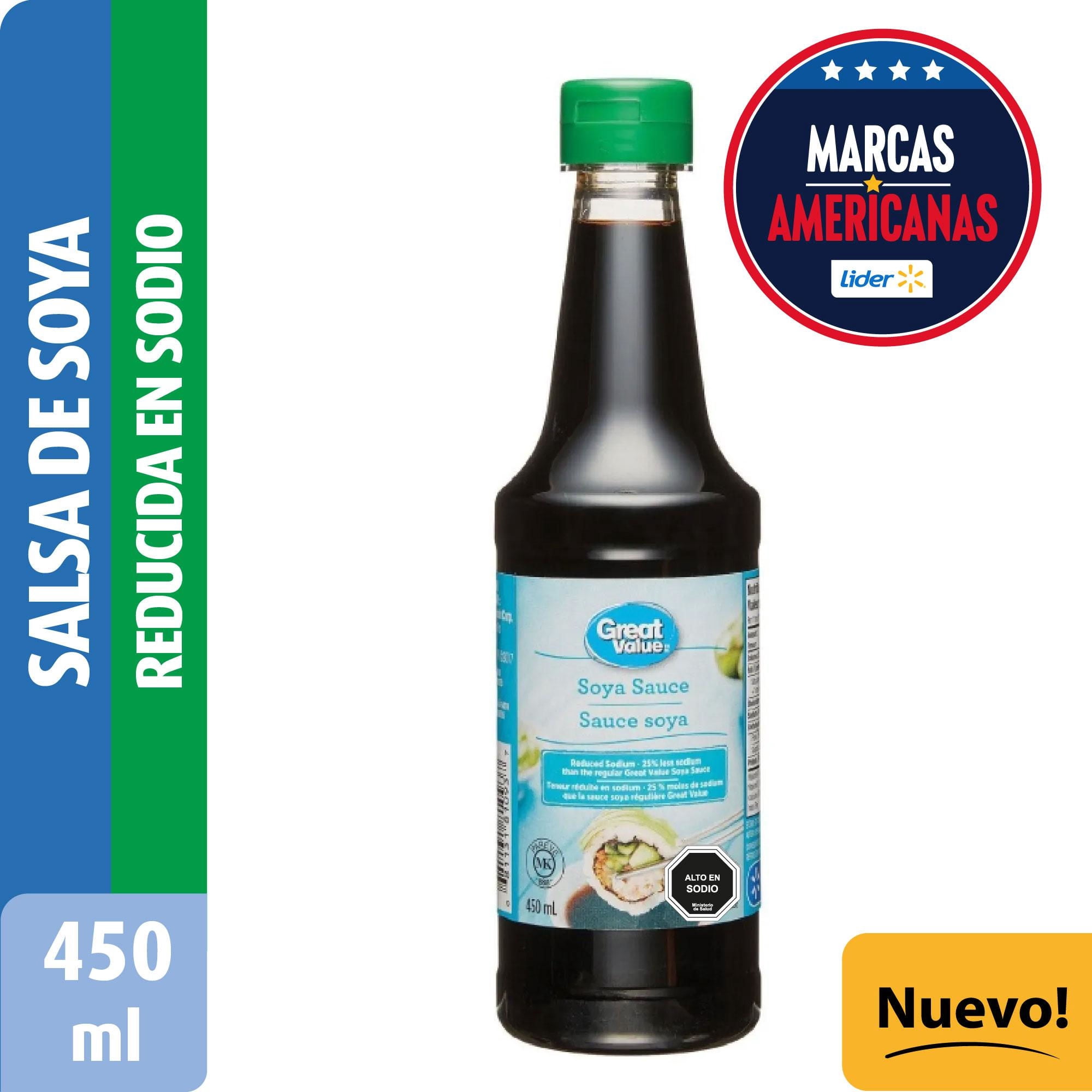 Salsa De Soya Suave 450 ml Great Value
