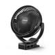 thumbnail image 1 of Ventilador portátil con clip de 10000 mAh con batería de 24 horas, color negro, 1 of 3