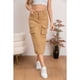 thumbnail image 3 of Falda Larga Mujer Cargo Tiro Alto Jeans Full Elasticada 6018, 3 of 4