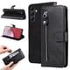 thumbnail image 1 of Funda con Cremallera para Samsung Galaxy A14 5G, Carcasa Cartera de Cuero PU con Soporte y Tarjetero, 1 of 6