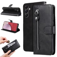 Gangxun - Funda Con Cremallera Para Samsung Galaxy A14 5G, Carcasa Cartera De Cuero Pu Con Soporte Y Tarjetero