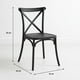 thumbnail image 4 of Silla Crossback Danubio de Terraza Exterior o Comedor - Negra, 4 of 7
