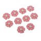 thumbnail image 2 of 10 Uds. Botón De Flor De Diamantes De Imitación De Perlas Adornos Planos De Cristal Decoración Rosa + Perla, 2 of 5