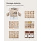 thumbnail image 3 of Joyero SONGMICS de 6 niveles con 5 cajones, espejo, cerradura, blanco, 3 of 9