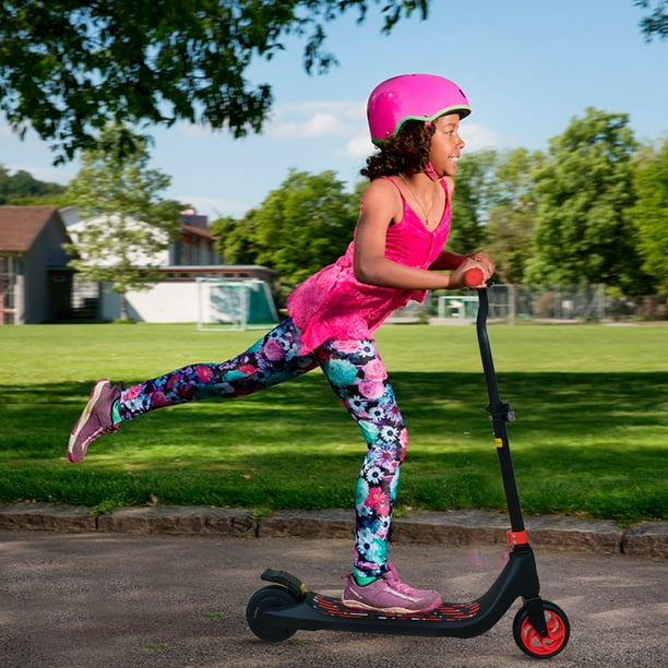 Scooter Eléctrico Ajustable Rojo con Faro Lider