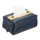 thumbnail image 1 of Uxcell Cubierta de Caja de Pañuelos de Cuero Sintético, Cubierta de Caja de Pañuelos de PU Rectangular con Botón para Decoración de Hogar/Baño/Coche/Oficina (Azul Oscuro, 7.87 x 4.72 x 3.54 Pulgadas), 1 of 7