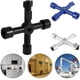 thumbnail image 3 of Llave multiusos de 4 vías, adecuada para la apertura de gabinetes de medidores de agua y gas, llave de gabinete multifunción, llave universal de 4 vías., 3 of 5