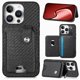 thumbnail image 4 of Funda Billetera Tejida para iPhone 16 Pro con Soporte y Tarjetero Negro, 4 of 5
