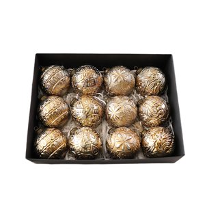 Magideal - 12 Piezas Adornos Navideños Bolas Colgantes Pendientes Decorativos Irrompibles Material Pp Decoración Árbol Navidad Adecuado Para Fiestas Bodas Celebr Café