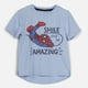 thumbnail image 1 of Polera Manga Corta Niño Smile Spiderman Celeste Marvel, 1 of 3