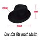 thumbnail image 2 of Sombrero Fedora GCFIYPP 59 cm Negro 1920s Disfraz Gatsby, 2 of 5