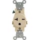 thumbnail image 1 of Outlet Leviton Prograde 20A 250V Single Ivory 6-20R, paquete de 1 unidad, 1 of 1