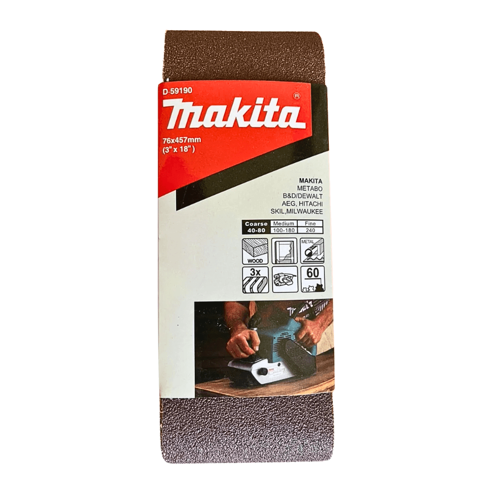 Lija De Banda 3x18" 3pzs G60 Madera-metal Makita D-59190