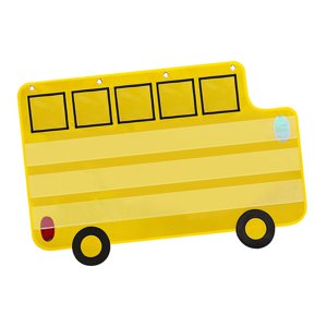 Magideal - Gráfico De Bolsillo Para Autobús, Suministros De Enseñanza, Organización Colgante En La Pared Para Aprendizaje Preescolar, Actividades En El Hogar Y