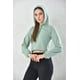 thumbnail image 1 of Poleron Crop Mujer Verde Escorte Detrás Con Capucha Talla S, 1 of 3
