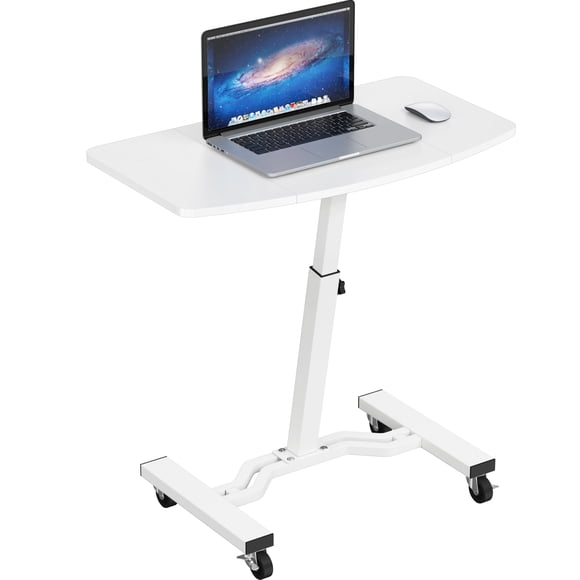 Escritorio móvil ajustable en altura SHW 71-84 cm blanco