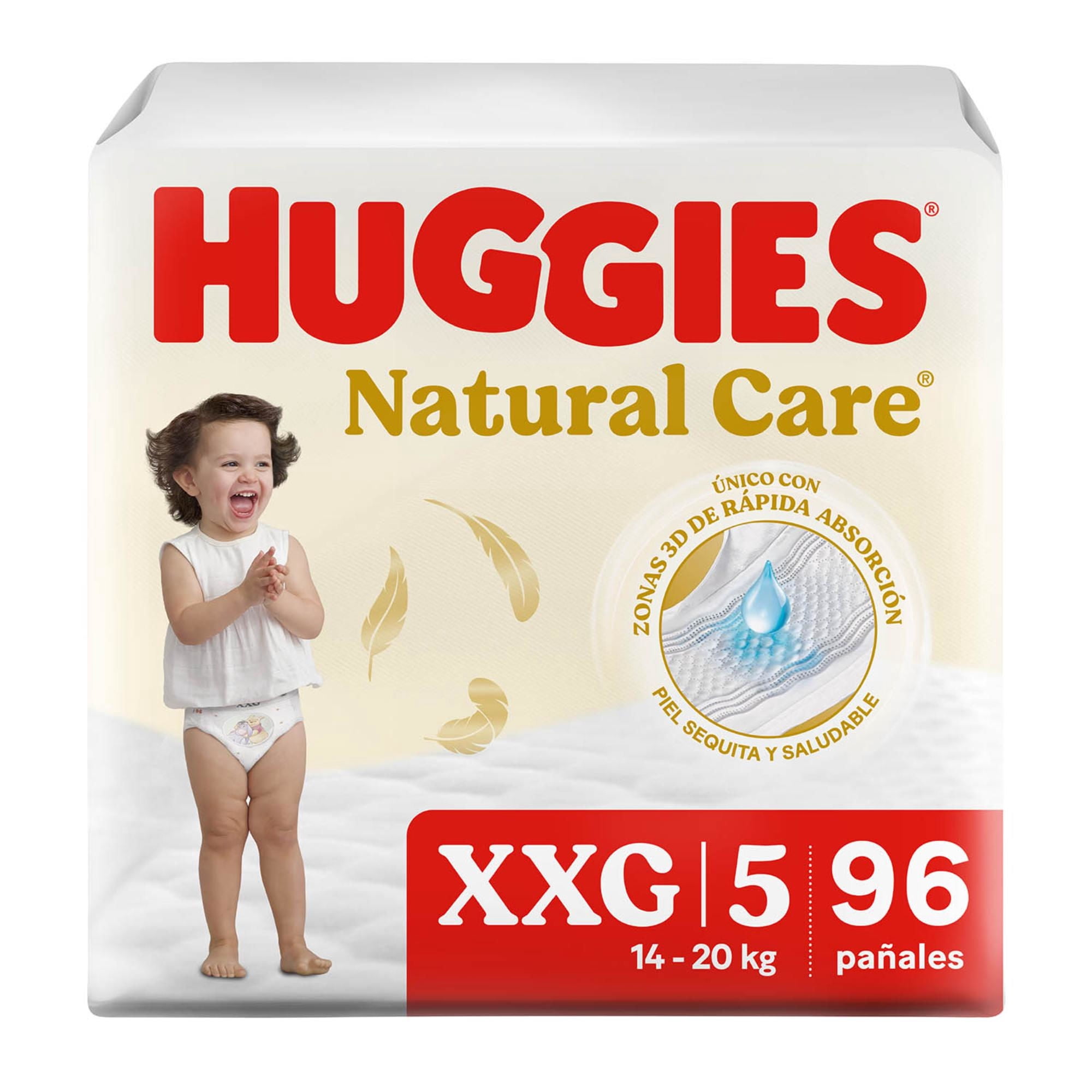 Pañales Natural Care 5/xxg 96 Un Huggies