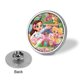 thumbnail image 3 of Café de Butterbean-Theme Round Button Badge: Premium Metal Construction, Ideal for High-End Events 2.8 cm, 3 of 6