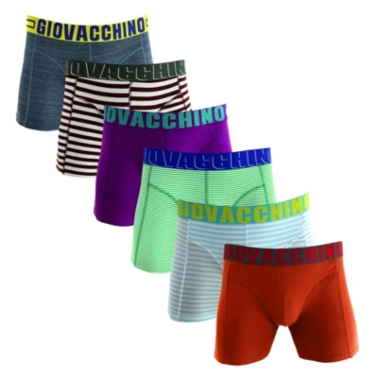 Giovacchino - Pack De 6 Boxer Medio Algodón Hombre