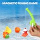 thumbnail image 2 of Juguetes de baño magnéticos para niños pequeños, juego de piscina de pesca para niños, juego de 2 cañas de pescar, 8 animales marinos de goma y red, juguetes acuáticos con bolsa organizadora de malla, 2 of 7