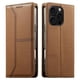 thumbnail image 1 of Funda tipo cartera con bloqueo RFID para iPhone 16 Pro cubierta magnética de cuero con tapa y soporte Marrón, 1 of 6