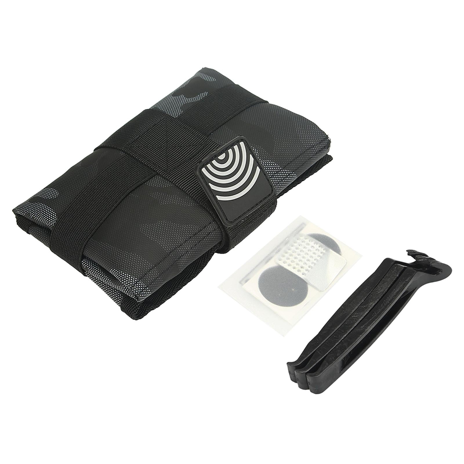 Ioensy - Bolsa De Sillín De Bicicleta Kits De Herramientas De Reparación De Neumáticos De Bicicleta De Carretera Montar En Bicicleta Negro