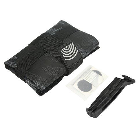 Ioensy - Bolsa De Sillín De Bicicleta Kits De Herramientas De Reparación De Neumáticos De Bicicleta De Carretera Montar En Bicicleta Negro