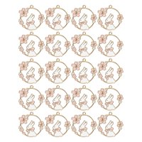 Bothyi - 20 Piezas Colgantes De Corona Para Accesorios De Joyería, Collar, Funda De Teléfono, Conejo