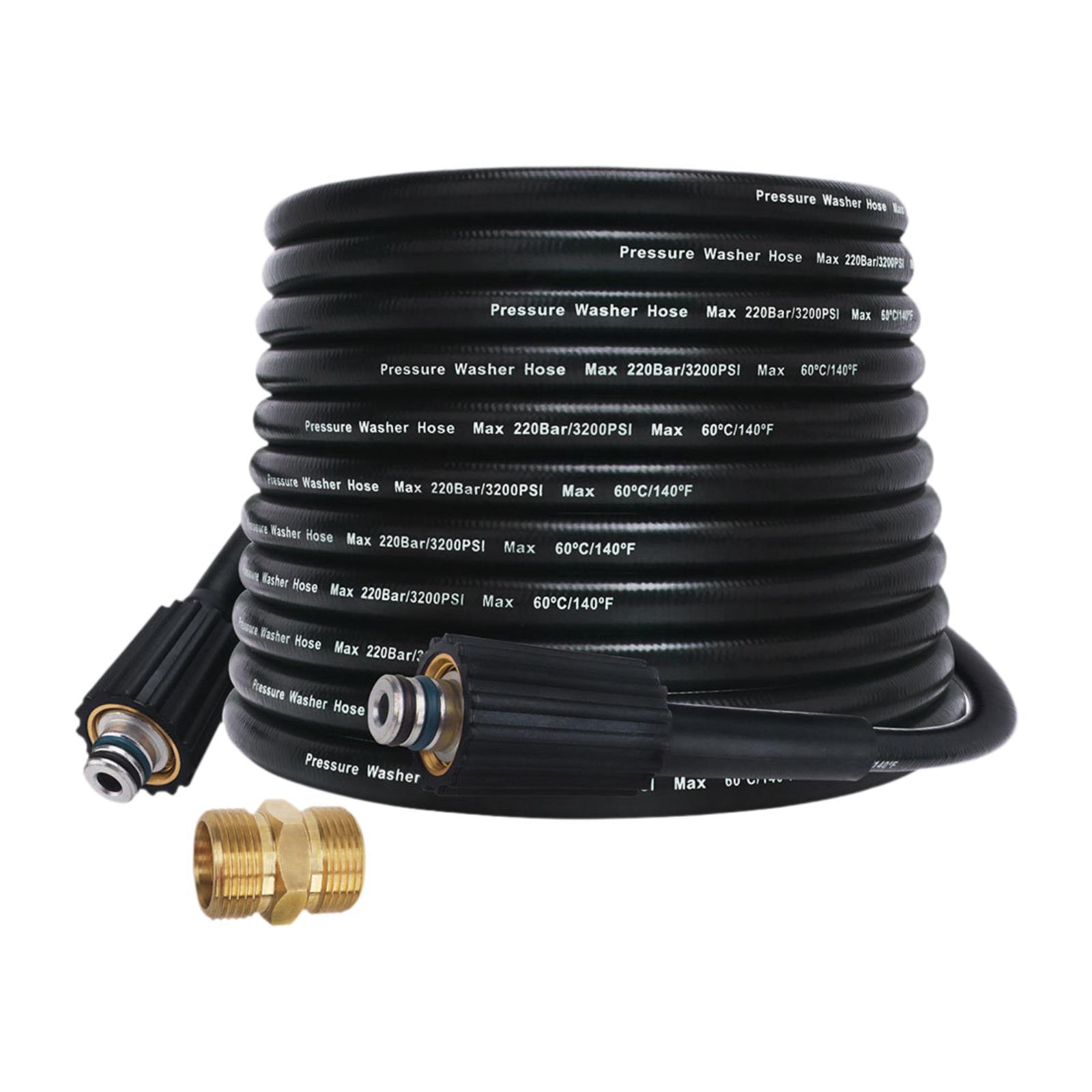 Ioensy - Manguera De Repuesto De Alta Presión De Alto Rendimiento, Antitorceduras, Rosca Hembra M22 De 15 M