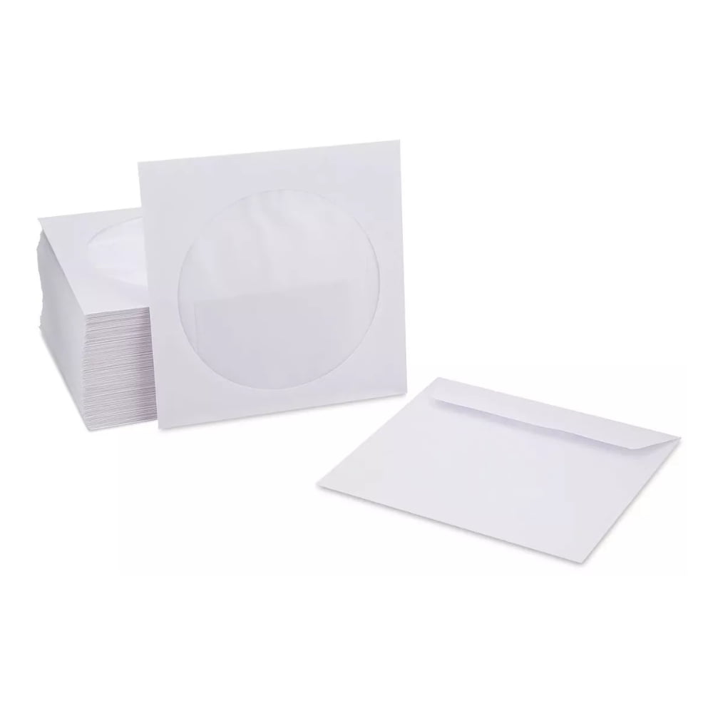 Oem - Sobres Papel Para Dvd, Cd, Blu-ray Pack 100 Unidades