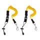 thumbnail image 1 of 2 piezas de seguridad de kayak paleta de leash de pesca de varilla de cuerda en espiral cordón amarillo, 1 of 3