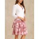 thumbnail image 4 of INSPIRE CHIC Conjuntos de 2 Piezas para Mujer Vestido sin Mangas de Chifón Floral y Conjunto de Chaqueta Blanco Rosa XL, 4 of 6