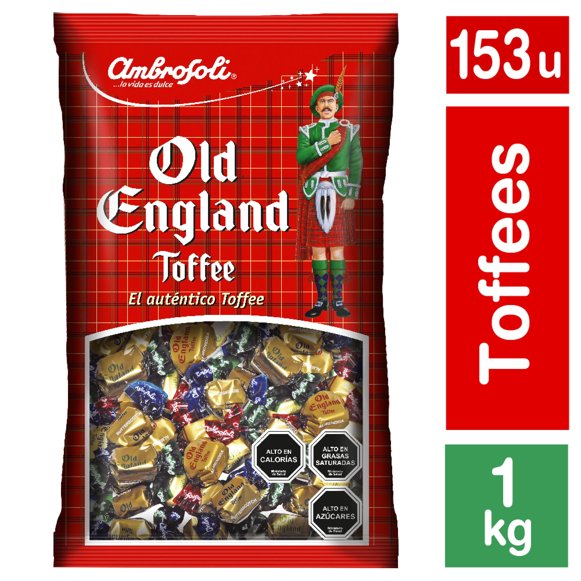 Caluga Toffee Surtida 1 Kg Ambrosoli