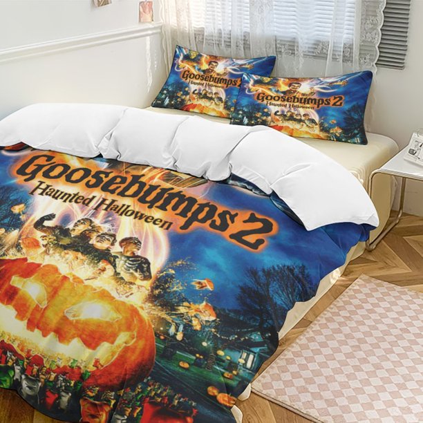 Goosebumps 3-Piece Bedding Set Warm And Comfortable Soft Duvet Cover Bed Set for Boys Girls Kids Adult Bedroom All Season