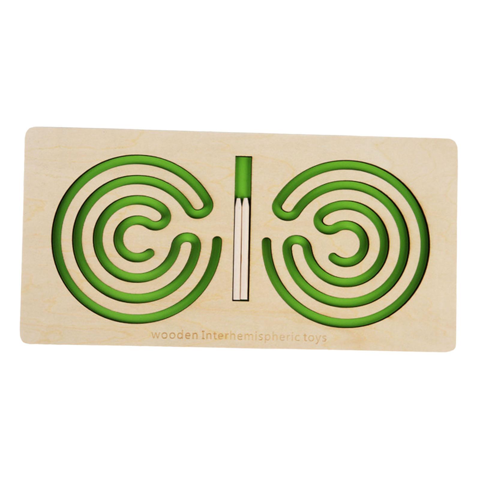 Magideal - Juguete De Habilidades Motoras Finas, Bolígrafo De Juguete, Tablero De Rompecabezas De Entrenamiento, Juguete Sensorial Para El Desarrollo Del Cerebro Verde