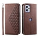 thumbnail image 1 of Funda Flip FOXDOCK para Motorola Moto G13 , Estilo Billetera con Diseño Rombo, Correa de Mano y Soporte, Uso Diario, 1 of 6