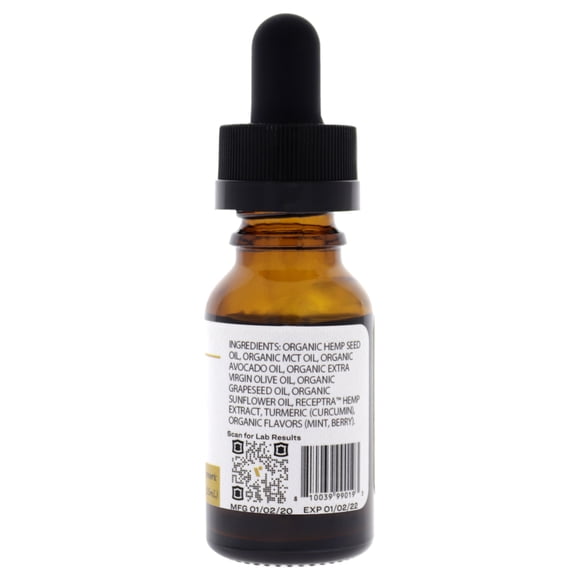 Tintura de CBD Receptra Naturals Serious Relief, 33 mg, dosis 30 ml