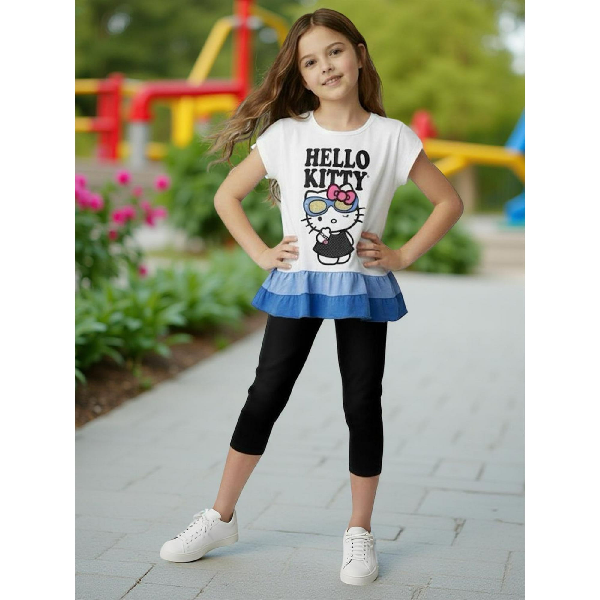 Conjunto Niña Hello Kitty Blanco 6