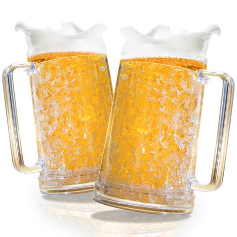 Jarras De Cerveza Granatan 473 Ml (Juego De 2) Con Gel