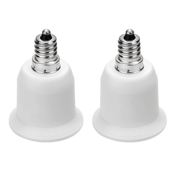 Adaptador JACKYLED de E12 a E26/E27, paquete de 2, 150 W