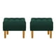 thumbnail image 1 of Set Pouf Wood 1c Felpa 04 Verde Botella, 1 of 5