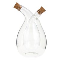 Bothyi - Botella Vinagrera 2 En 1 Con Compartimentos Separados, 3,7 X 5,5 Pulgadas, Accesorio Transparente