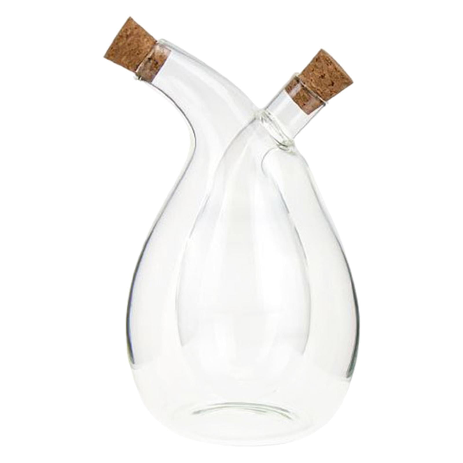 Bothyi - Botella Vinagrera 2 En 1 Con Compartimentos Separados, 3,7 X 5,5 Pulgadas, Accesorio Transparente